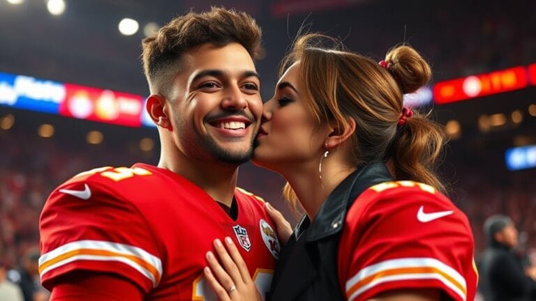 Brittany Mahomes Shares Good Luck Kiss With Patrick at AFC Championship 1 brittany s kiss for patrick
